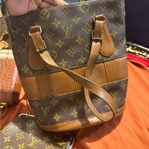 Louis Vuitton Brown Monogram Bucket Bag
